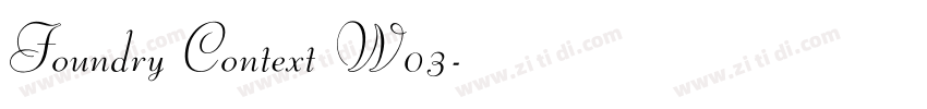 Foundry Context W03字体转换